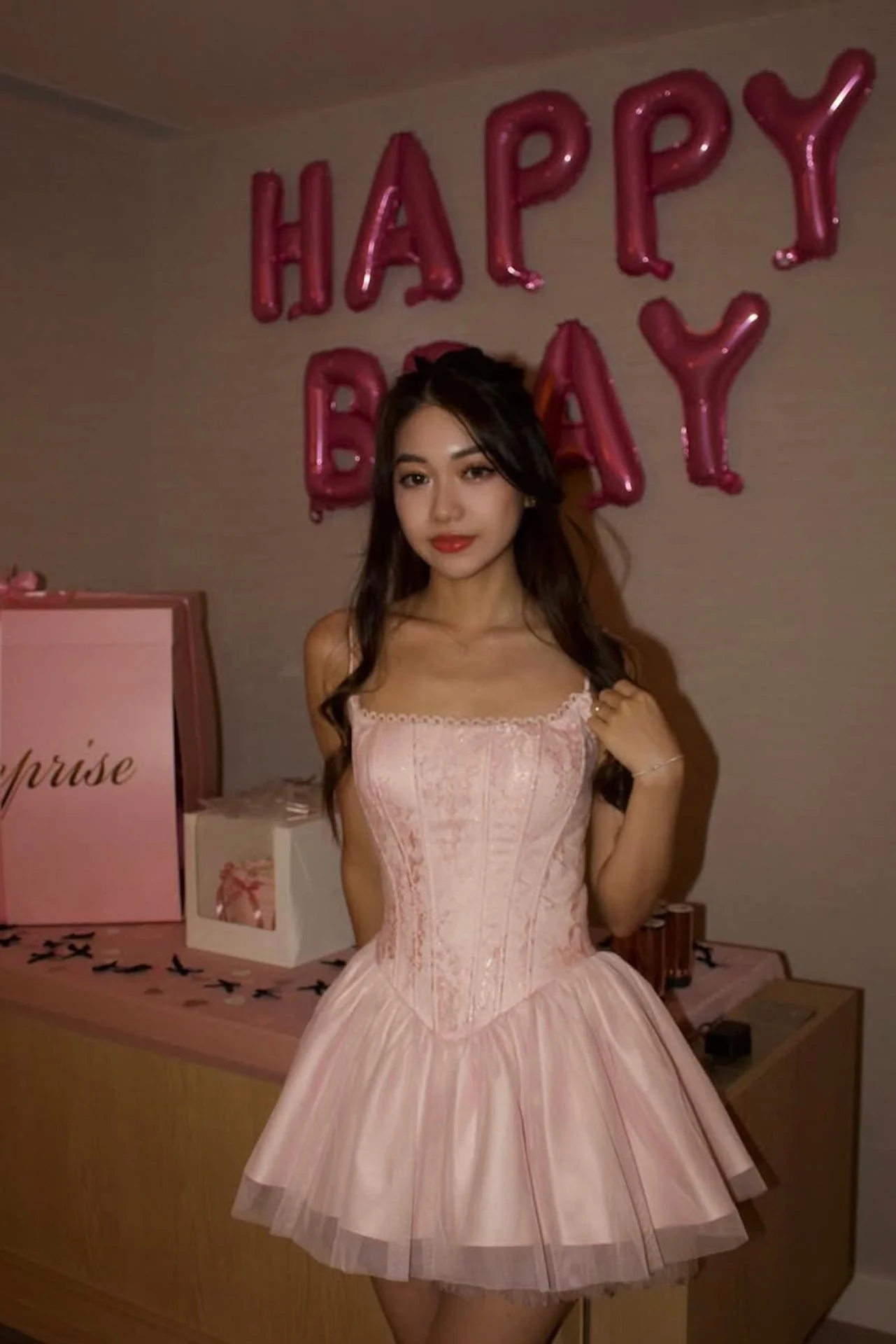 Ophelia Dress (pink) - Image 10