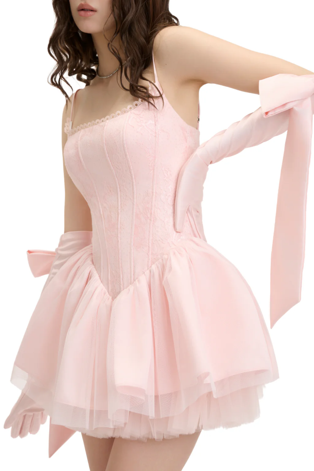 Ophelia Dress (pink) - Image 4