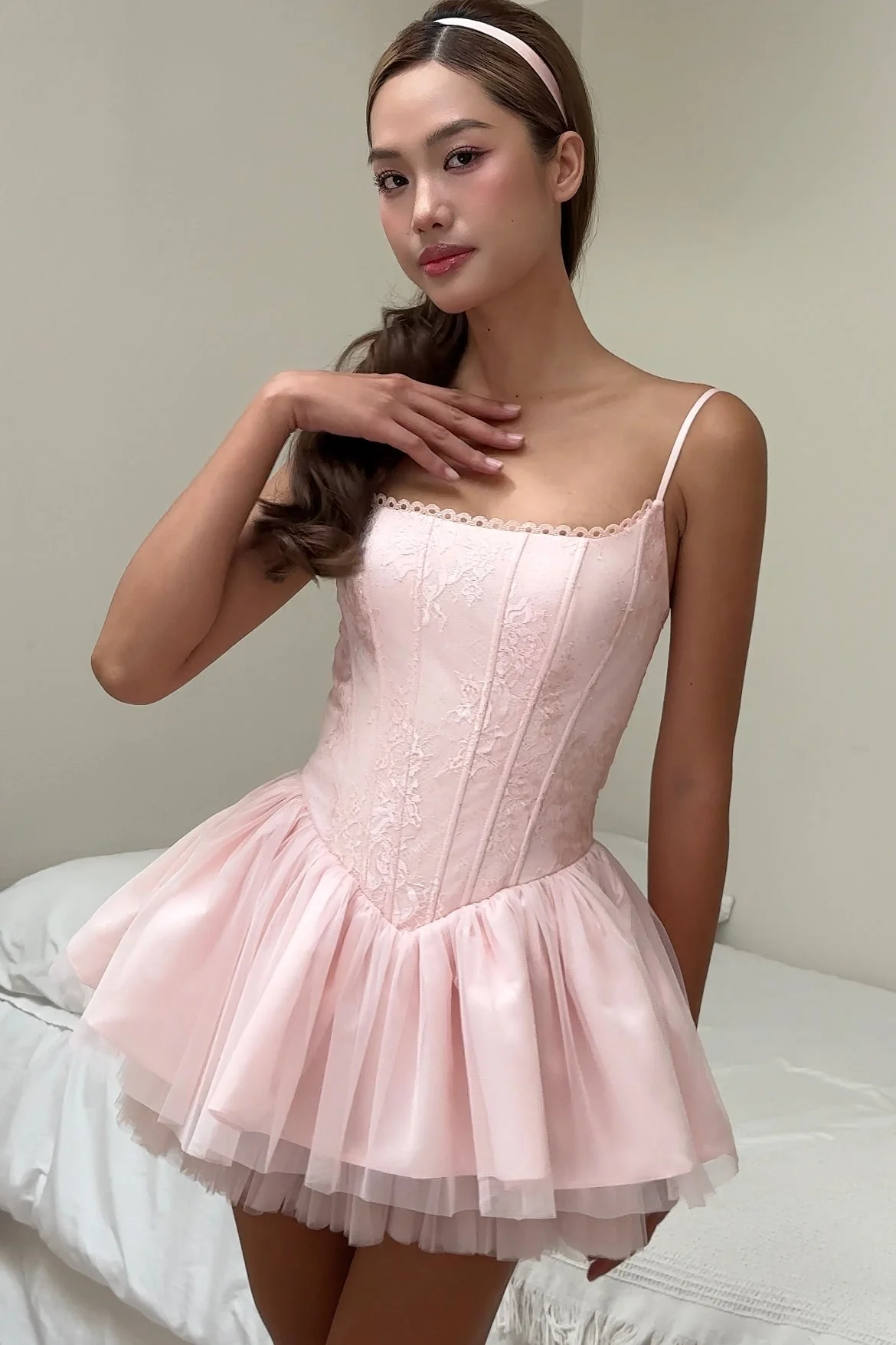 Ophelia Dress (pink) - Image 9